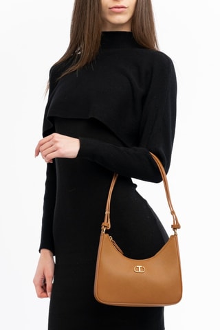 Mini sac porté épaule - Marron