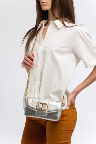 Mini sac bandoulière - Argenté