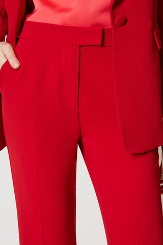 Pantalon flare - Rouge