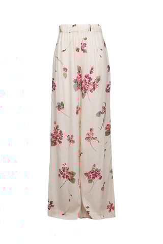 Pantalon palazzo taille haute - Ecru