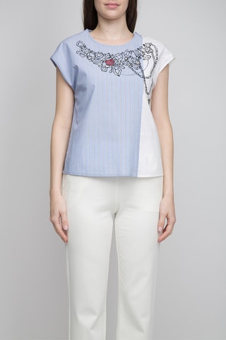 Blouse - Bleu