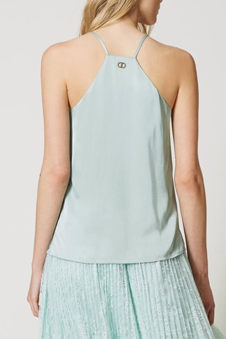 Top - Bleu-vert