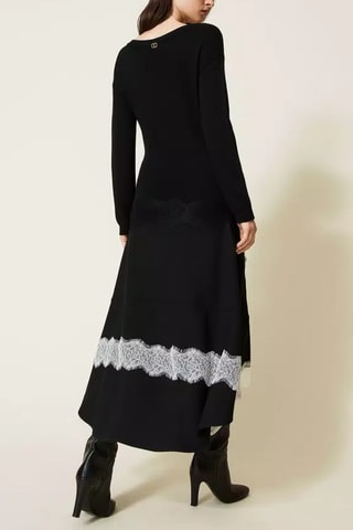 Robe trompe-l’œil - Noir