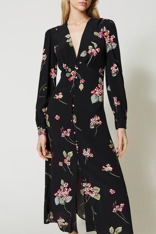 Blouse-jurk - Zwart