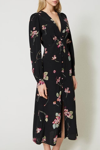 Blouse-jurk - Zwart