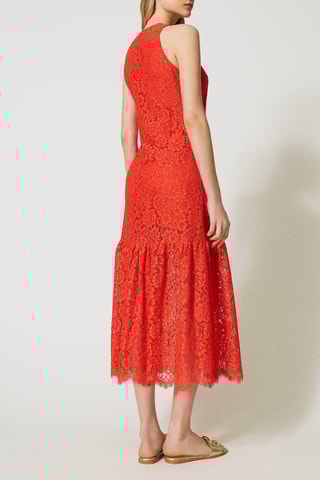 Robe en dentelle - Rouge