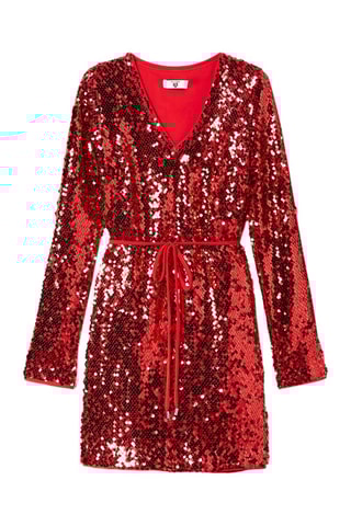 Rechte Jurk - Rood