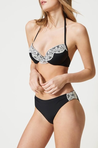 Haut de maillot push-up - Noir