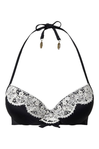 Haut de maillot push-up - Noir