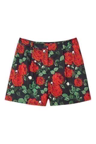 Short Hoge Taille - Zwart en Rood