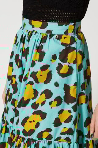 Jupe midi - Bleu