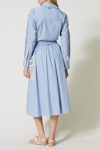 Jupe midi - Bleu