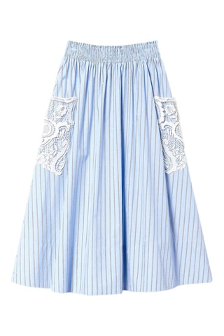Jupe midi - Bleu