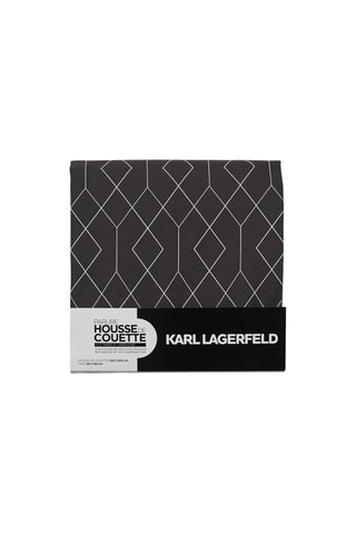 Katoenen Lakenset 71 Draad/cm² - Antraciet en Wit