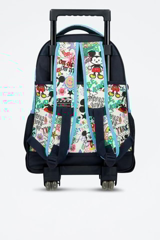 Sac à dos à roulettes Mickey Disney - Ciel et gris