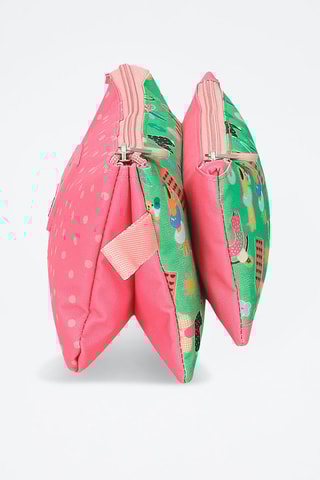 Trousse Garden Party - Vert et rose
