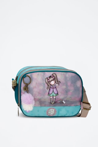 Sac bandoulière Santoro Gorjuss - Violet et turquoise