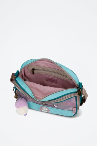 Sac bandoulière Santoro Gorjuss - Violet et turquoise