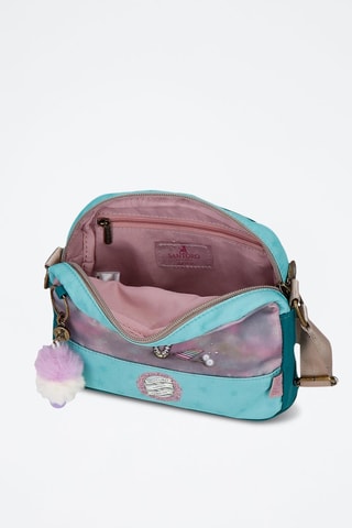 Sac bandoulière Santoro Gorjuss - Violet et turquoise