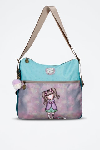 Sac bandoulière Santoro Gorjuss - Violet et turquoise