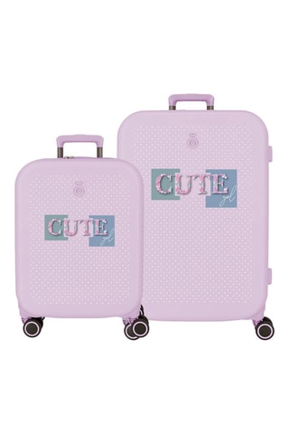 Valise cabine et valise semaine Enso - Mauve