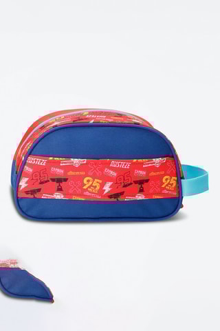 Trousse de toilette Flash McQueen Cars Disney Pixar - Rouge et bleu marine