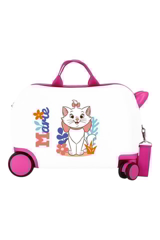 Sac de voyage à roulettes Marie Les Aristochats Disney - Blanc - 45 cm