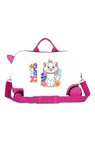 Sac de voyage à roulettes Marie Les Aristochats Disney - Blanc - 45 cm