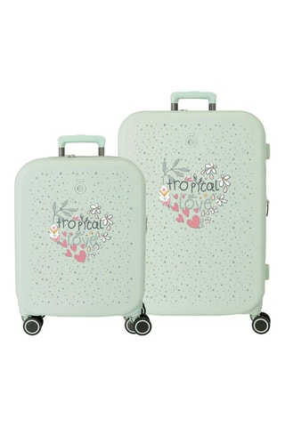 Valise cabine et cabine semaine - Vert d'eau - 55/70 cm