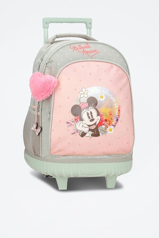 Sac à dos à roulettes Minnie Disney - Vert clair