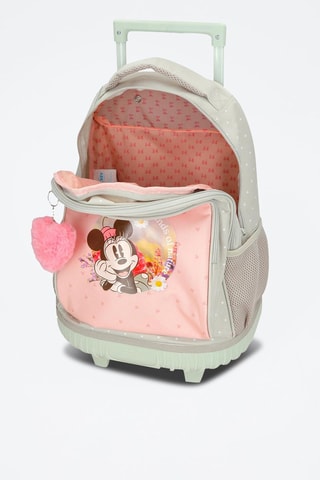 Sac à dos à roulettes Minnie Disney - Vert clair