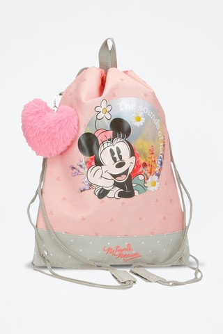 Sac de gym Minnie Disney - Vert clair et rose
