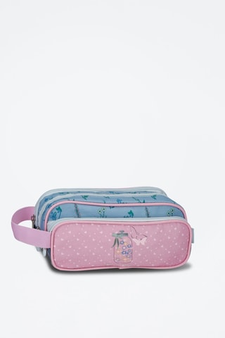Trousse - Bleu et rose pâle