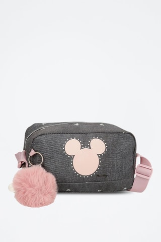 Sac bandoulière Mickey Disney - Noir et rose