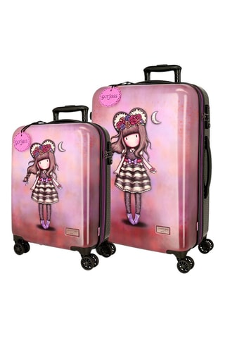 Valise cabine et valise semaine Gorjuss - Rose