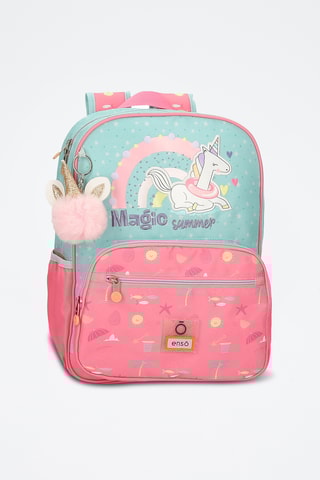 Sac à dos - Rose et vert d'eau