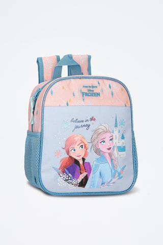 Sac à dos Elsa et Anna La Reine des Neiges Disney - Bleu et rose