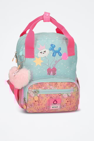 Sac à dos - Rose et turquoise