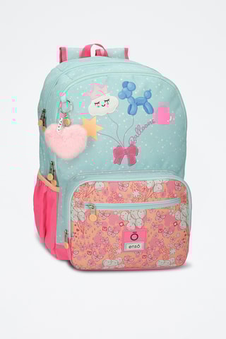 Sac à dos connecté - Rose et turquoise