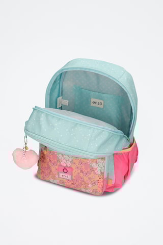 Sac à dos connecté - Rose et turquoise