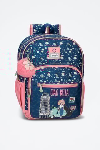 Sac à dos - Bleu marine et rose