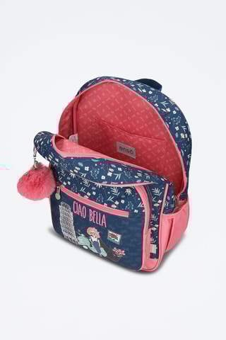 Sac à dos - Bleu marine et rose
