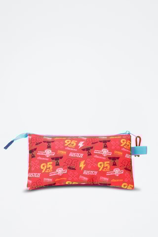 Trousse Flash McQueen Cars Disney Pixar - Rouge et bleu marine
