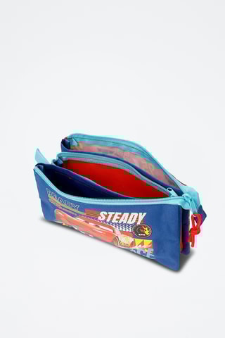 Trousse Flash McQueen Cars Disney Pixar - Rouge et bleu marine