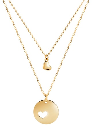 Collier double rang - Argent plaqué or jaune
