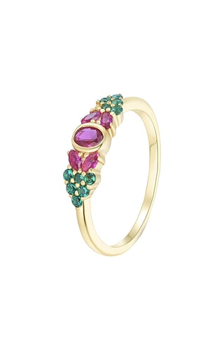Bague - Argent plaqué or jaune