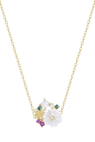 Collier - Argent plaqué or jaune