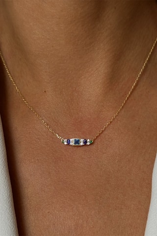 Collier - Argent plaqué or jaune