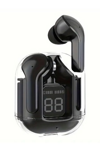 Écouteurs EKO TWS - Cristal - LED - Bluetooth - Noir