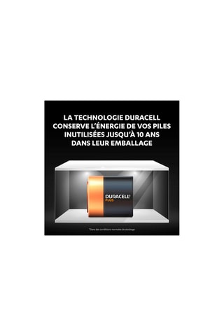 Pile D Duracell LR20 - Blister de 4 piles